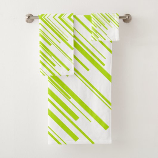 Pijlen in Lime Groen en Wit Bad Handdoek (Insitu)