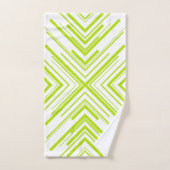 Pijlen in Lime Groen en Wit Bad Handdoek (Handdoek)