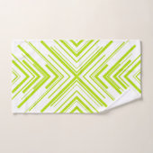 Pijlen in Lime Groen en Wit Bad Handdoek (Handdoek)
