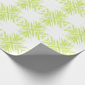 Pijlen in Lime Groen en Wit Cadeaupapier (Hoek)