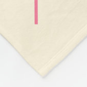 Pijlen in Roze, Sinaasappel en Crème Fleece Deken (Hoek)