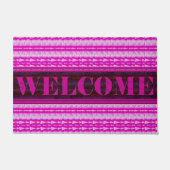 Pijlen Inline Roze Welkomstdeur Mat (Voorkant)