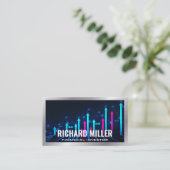 Pijlen met financiële grafieken | Voorraden | Fin  Visitekaartje (Staand voorkant)