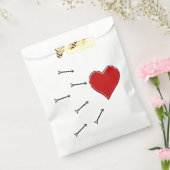 Pijlen naar het hart bedankzakje (Gezegeld)