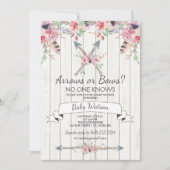 Pijlen of bogen Niemand kent Baby shower Kaart (Voorkant)