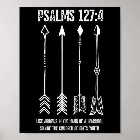 Pijlen omhoog Psalm 127; 4 Moederdag Christelijk B Poster (Voorkant)