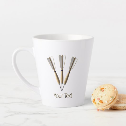 Pijlen Ontwerp Gepersonaliseerd Latte Mok (In situ)