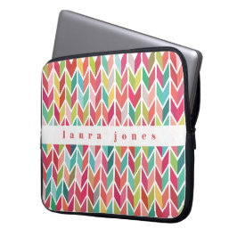 Pijlen Patroon Kleurrijke Aangepaste Gepersonalise Laptop Sleeve