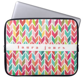 Pijlen Patroon Kleurrijke Aangepaste Gepersonalise Laptop Sleeve