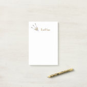 Pijlen Persoonlijk / Monogram Post-it® Notes (Op bureau)