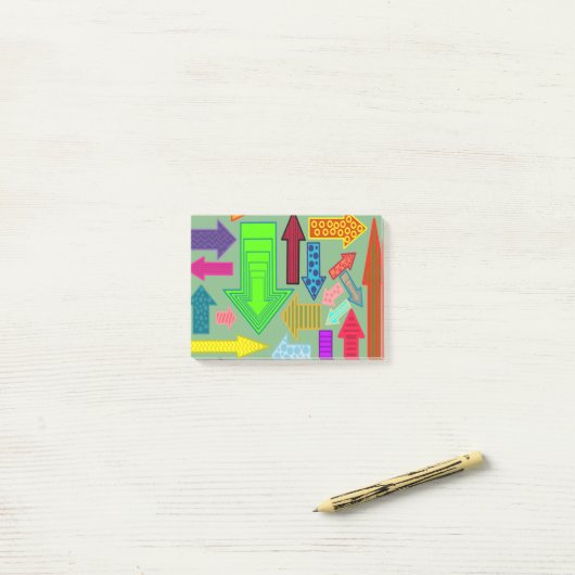 Pijlen Post-it® Notes (Op bureau)