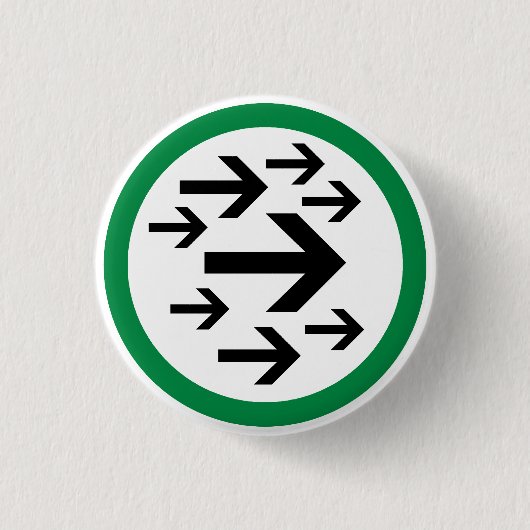 Pijlen rechterButton Ronde Button 3,2 Cm (Voorkant)