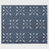 Pijlen samenvoegen cadeaupapier (Vlak)