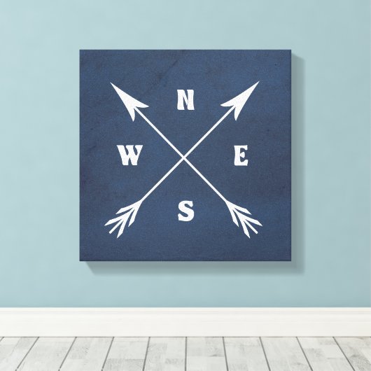 Pijlen samenvoegen canvas afdruk (Insitu (Houten vloer))