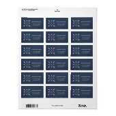 Pijlen samenvoegen etiket (Full Sheet)