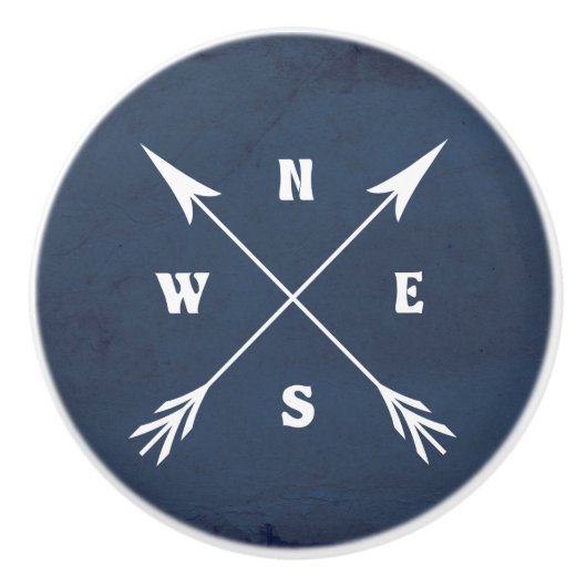 Pijlen samenvoegen keramische knop (Voorkant)