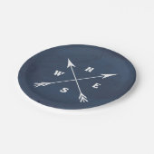 Pijlen samenvoegen papieren bordje (Gekanteld)