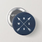 Pijlen samenvoegen ronde button 5,7 cm (Voorkant /achterkant)