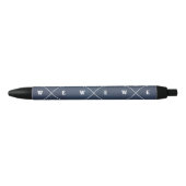 Pijlen samenvoegen zwarte inkt pen (Voorkant)