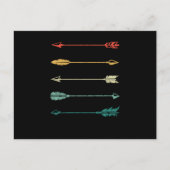  pijlen voor traditionele boogschieten briefkaart (Voorkant)