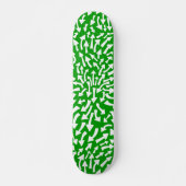 Pijlen - wit op groen gras skateboard (Voorkant)
