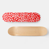 Pijlen - Wit op Rood Skateboard (Horizontaal)