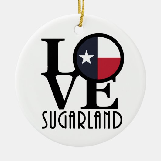 PIJLENDE suikergrond Keramisch Ornament (Voorkant)