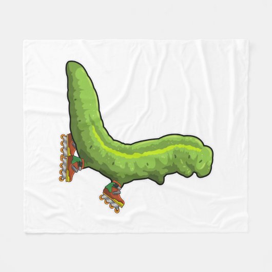 Pijler als gealigneerde skater met gealigneerde sc fleece deken (Voorkant (Horizontaal))