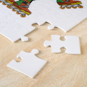 Pijler als gealigneerde skater met gealigneerde sc legpuzzel (Zijkant)