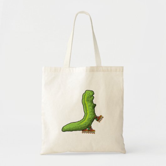 Pijler als gealigneerde skater met gealigneerde sc tote bag (Voorkant)