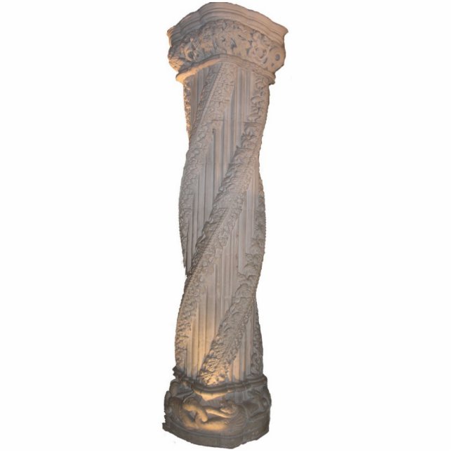 Pijler met leerlingwezen staand fotobeeldje  (Voorkant)