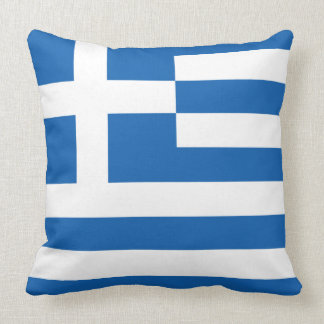 Pijler met vlag van Griekenland Kussen