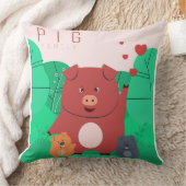 Pijler van de varkensfamilie kussen (Deken)