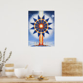 Pijler van vuur en Spirituele wil Poster (Keuken)