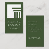 Pijlerarchitectuur | Elegant Eenvoudig Groen Visitekaartje (Voorkant / Achterkant)