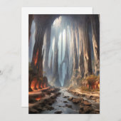 Pijlers en mensen feestdagenkaart (Voorkant / Achterkant)