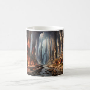 Pijlers en mensen koffiemok