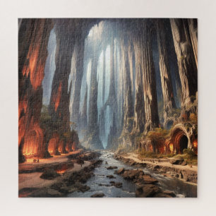 Pijlers en mensen legpuzzel