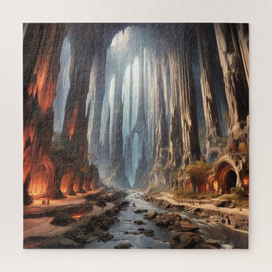 Pijlers en mensen legpuzzel (Verticaal)