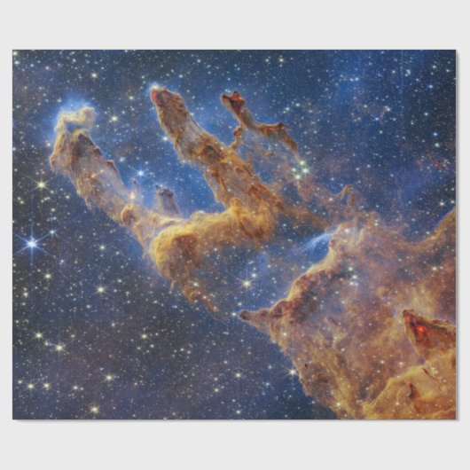 Pijlers van Creatie Eagle Nebula Webb Telescoop Cadeaupapier (Vlak)