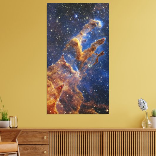 Pijlers van Creatie Eagle Nebula Webb Telescoop Canvas Afdruk (Insitu (Woonkamer))