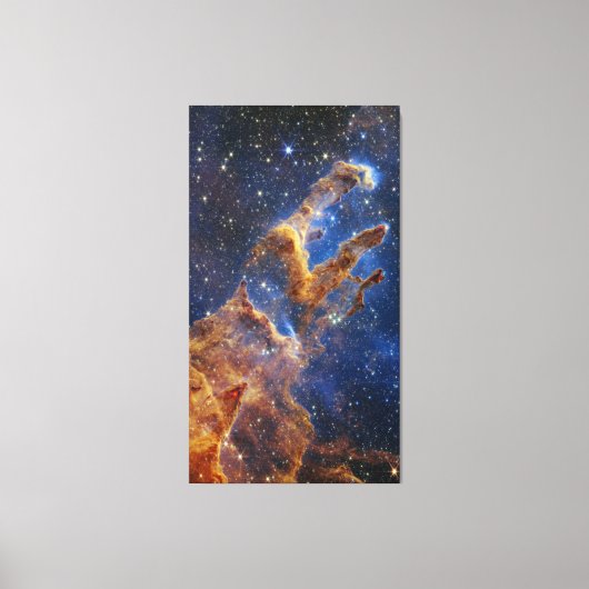 Pijlers van Creatie Eagle Nebula Webb Telescoop Canvas Afdruk (Voorkant)
