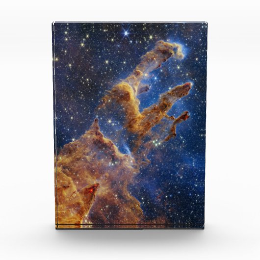 Pijlers van Creatie Eagle Nebula Webb Telescoop Fotoblokken (Voorkant)