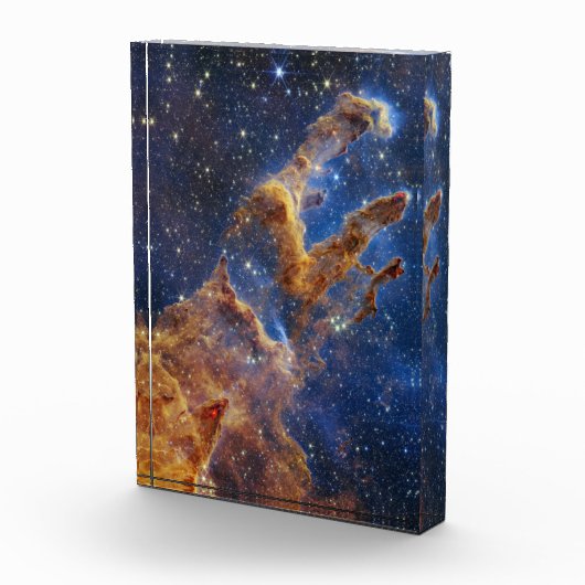 Pijlers van Creatie Eagle Nebula Webb Telescoop Fotoblokken (Rechts)