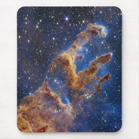 Pijlers van Creatie Eagle Nebula Webb Telescoop Muismat (Voorkant)