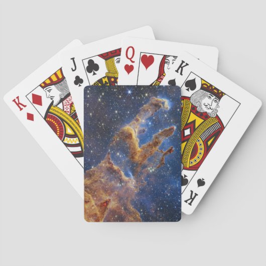 Pijlers van Creatie Eagle Nebula Webb Telescoop Pokerkaarten (Achterkant)