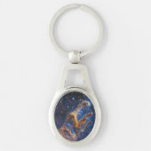 Pijlers van Creatie Eagle Nebula Webb Telescoop Sleutelhanger (Voorkant)