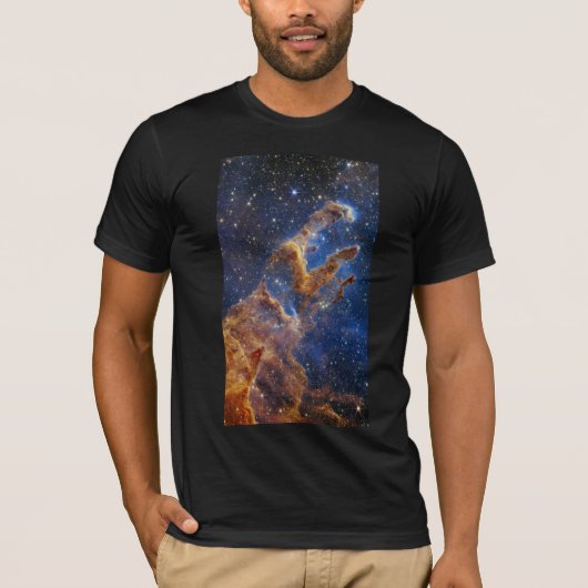 Pijlers van Creatie Eagle Nebula Webb Telescoop T-shirt (Voorkant)
