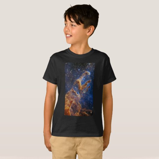 Pijlers van Creatie Eagle Nebula Webb Telescoop T-shirt (Voorkant volledig)