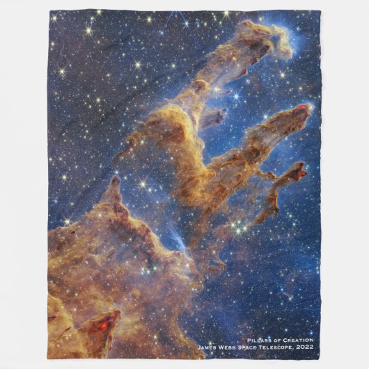 Pijlers van Creatie James Webb Hi-Res 2022 Fleece Deken (Voorkant)